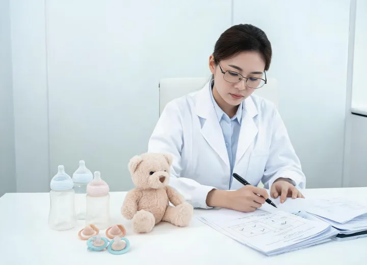 Mam service advisor reviewing baby product safety files